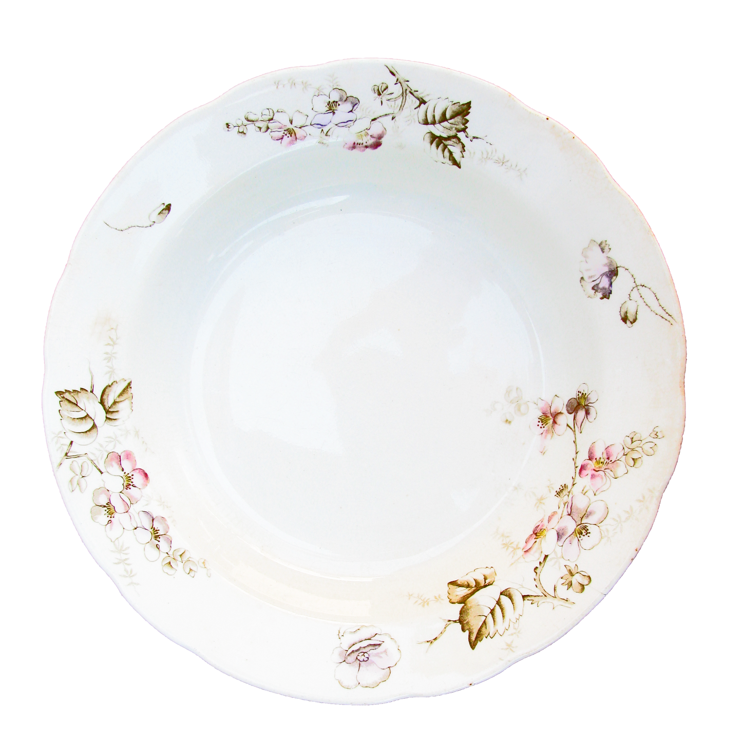 1880s John Edwards English Staffordshire Bowls, Pair