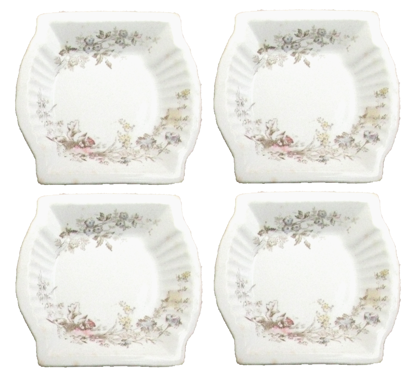 1880s Johnson Brothers English Ironstone Bowls, Set of 4