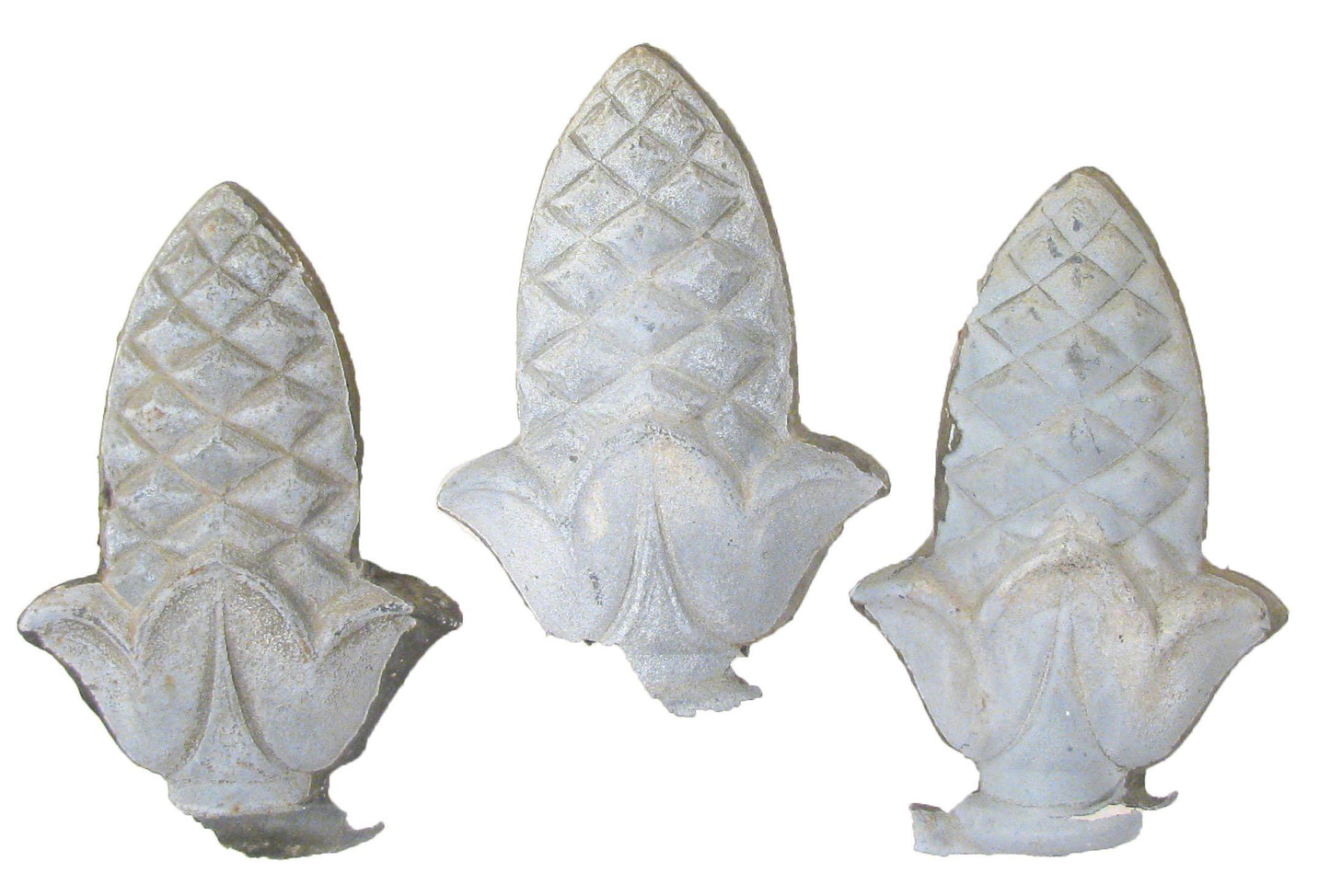 18th C. French Zinc Architectural Elements, Set of 3