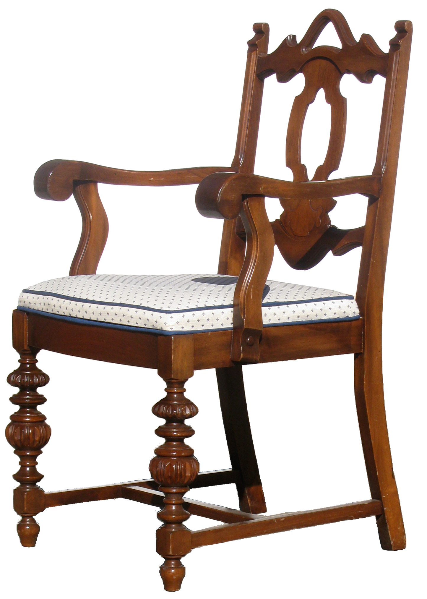 1920s English Gothic Revival / Jacobean Style Dining Chairs, Set of 6