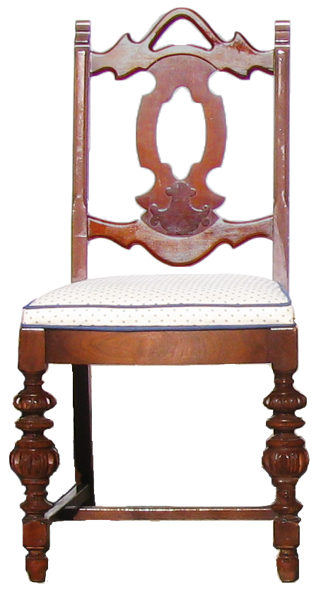 1920s English Gothic Revival / Jacobean Style Dining Chairs, Set of 6