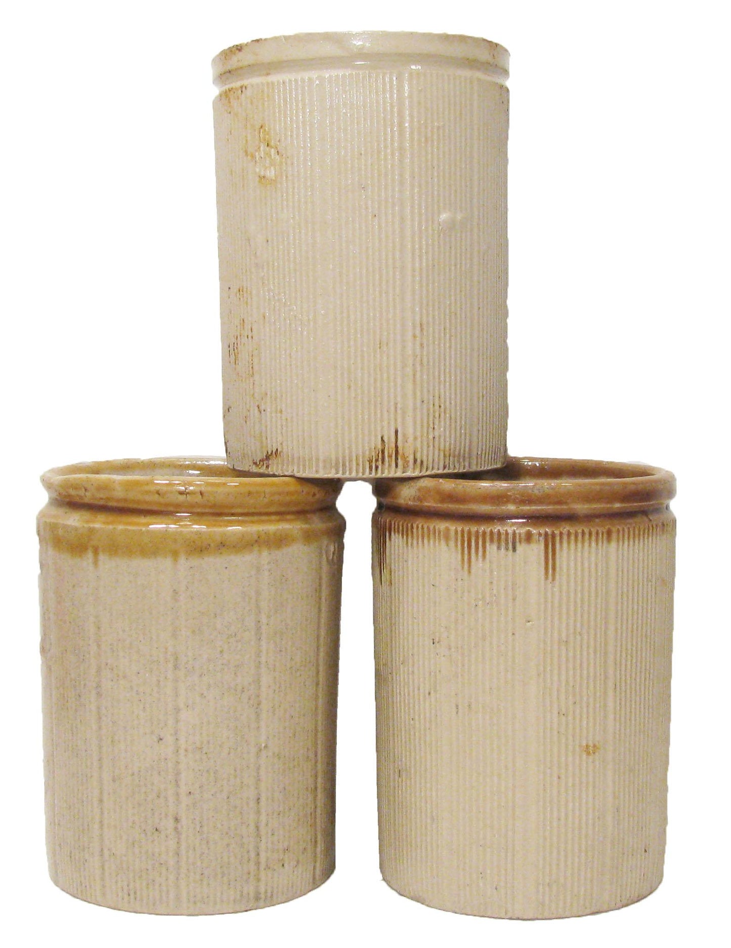 Antique 19thC. English Ironstone Pottery, S/3