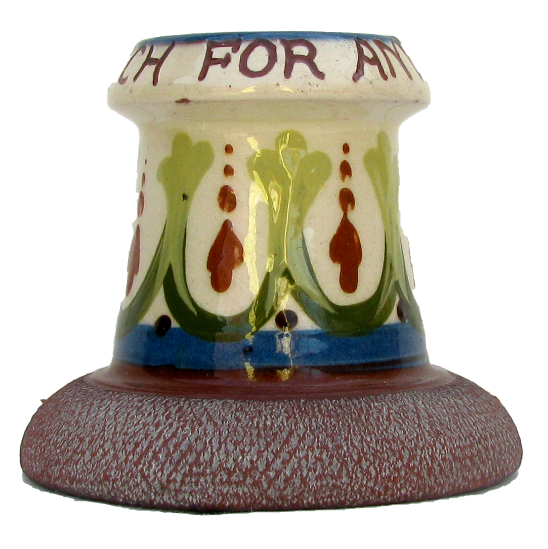 Antique English Torquay Match Striker / Vesta