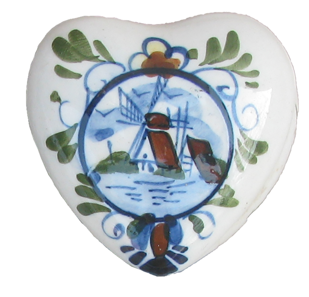Collection of French Quimper & Dutch Delft Style Pottery, Set of 3