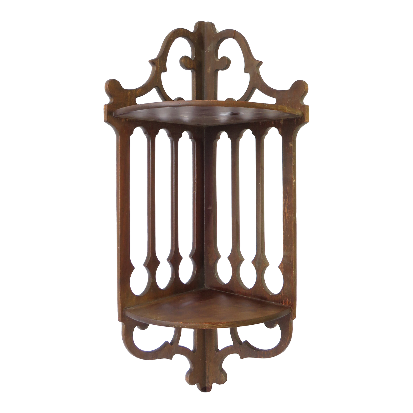 Early 20th C. Chippendale Corner Wall Shelf