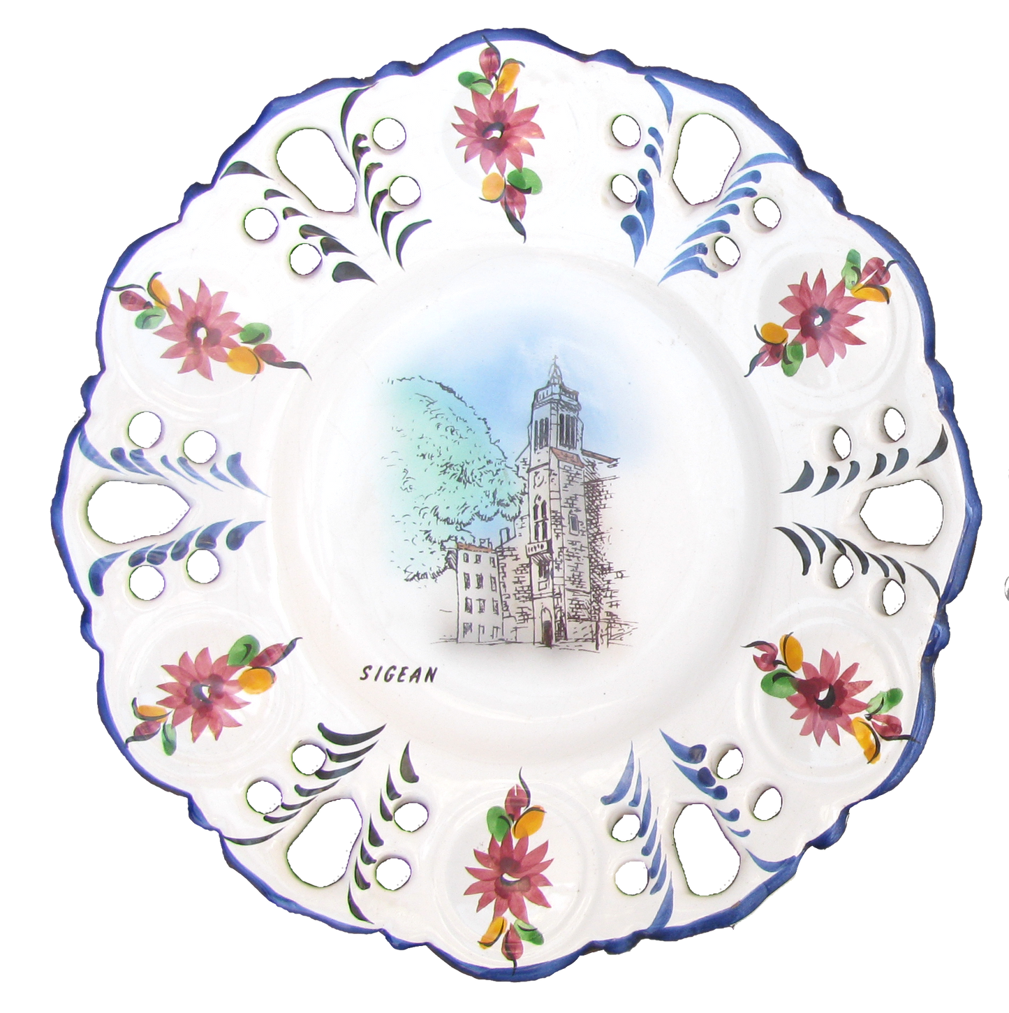 French & Italian Decorative Plates, Set of 2