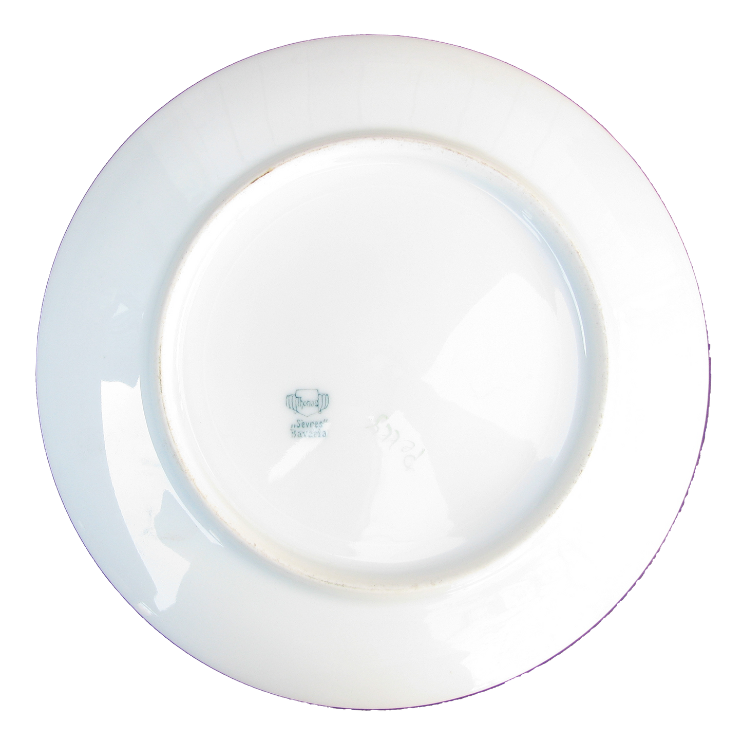French Art Nouveau Porcelain Salad Plate & Soup Bowl Set , Set of 27