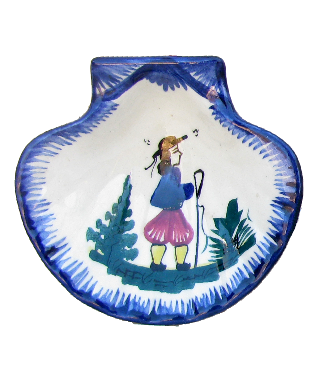 French Quimper Faience Pottery, Set of 3