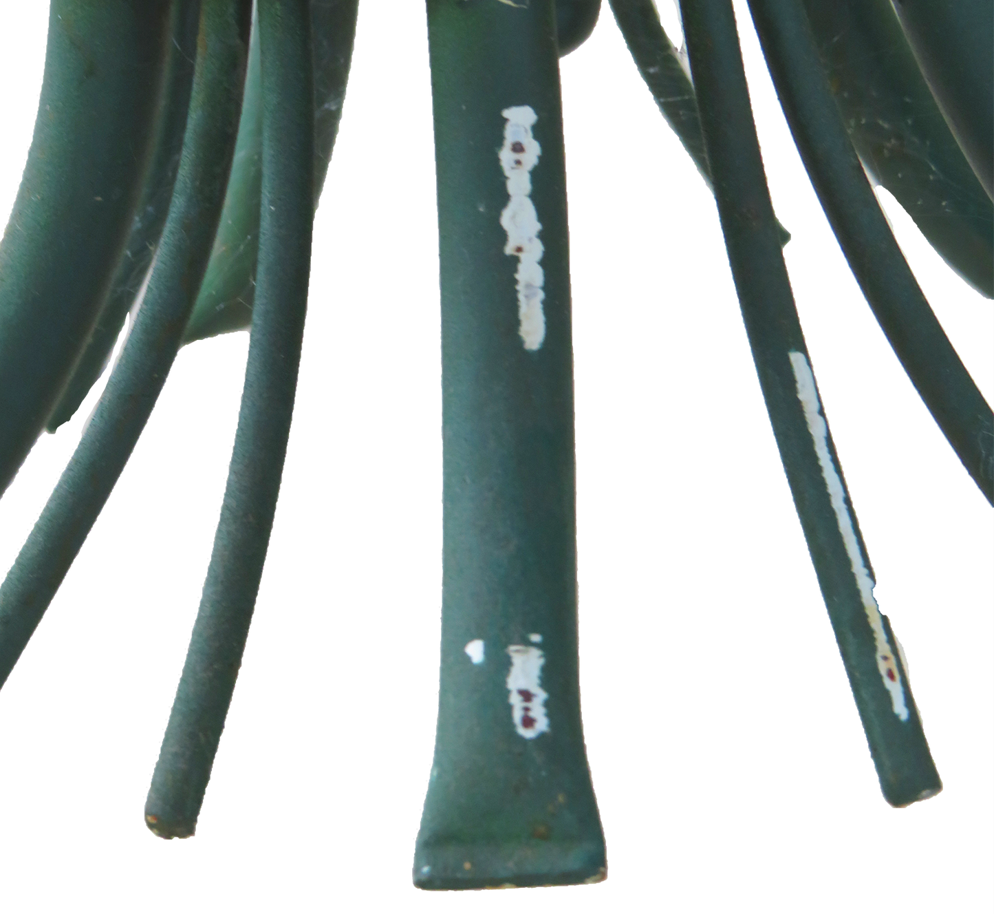 1970s Italian Green & Pink Tole Chandelier