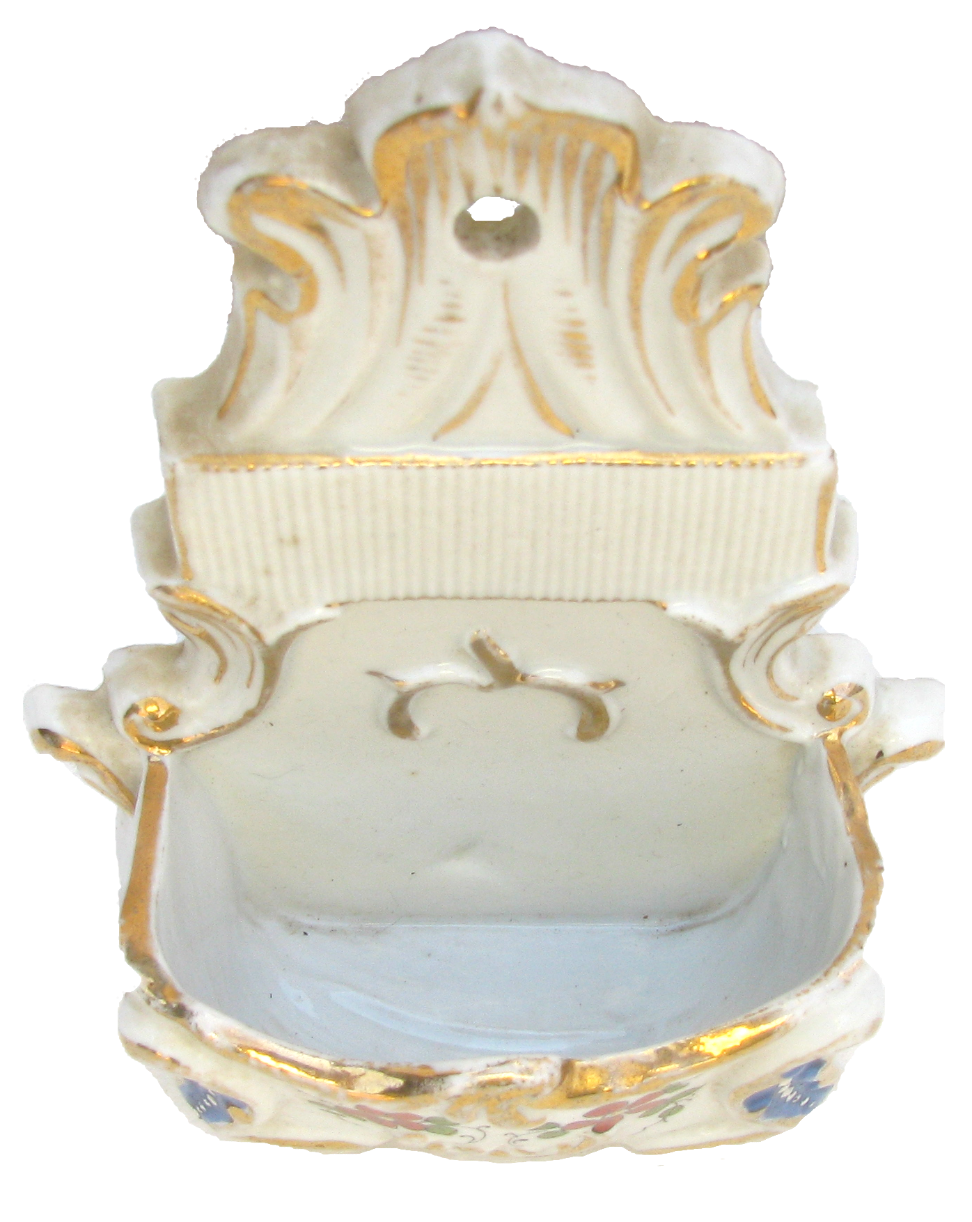 Hand-Painted Porcelain Match Keeper / Striker