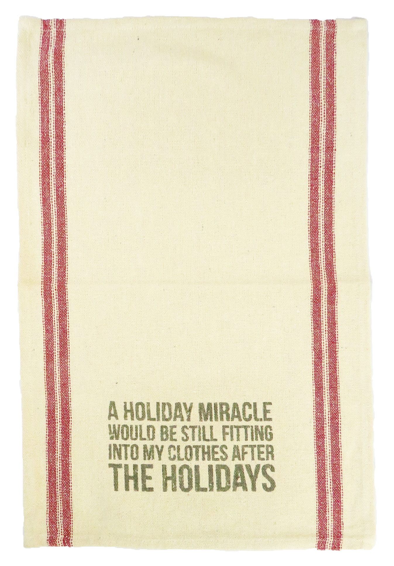 Farmhouse Chic Holiday Tea Towels, Pair