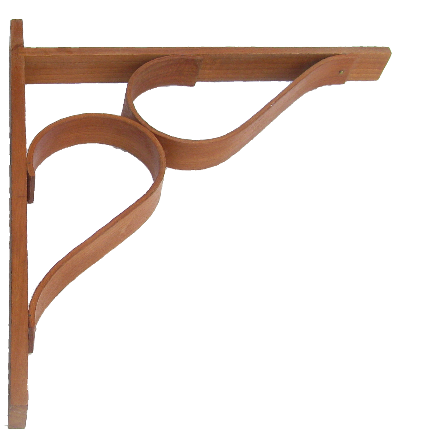 Mid-Century Danish Modern Bentwood Shelf Brackets / Braces / Supports- a Pair
