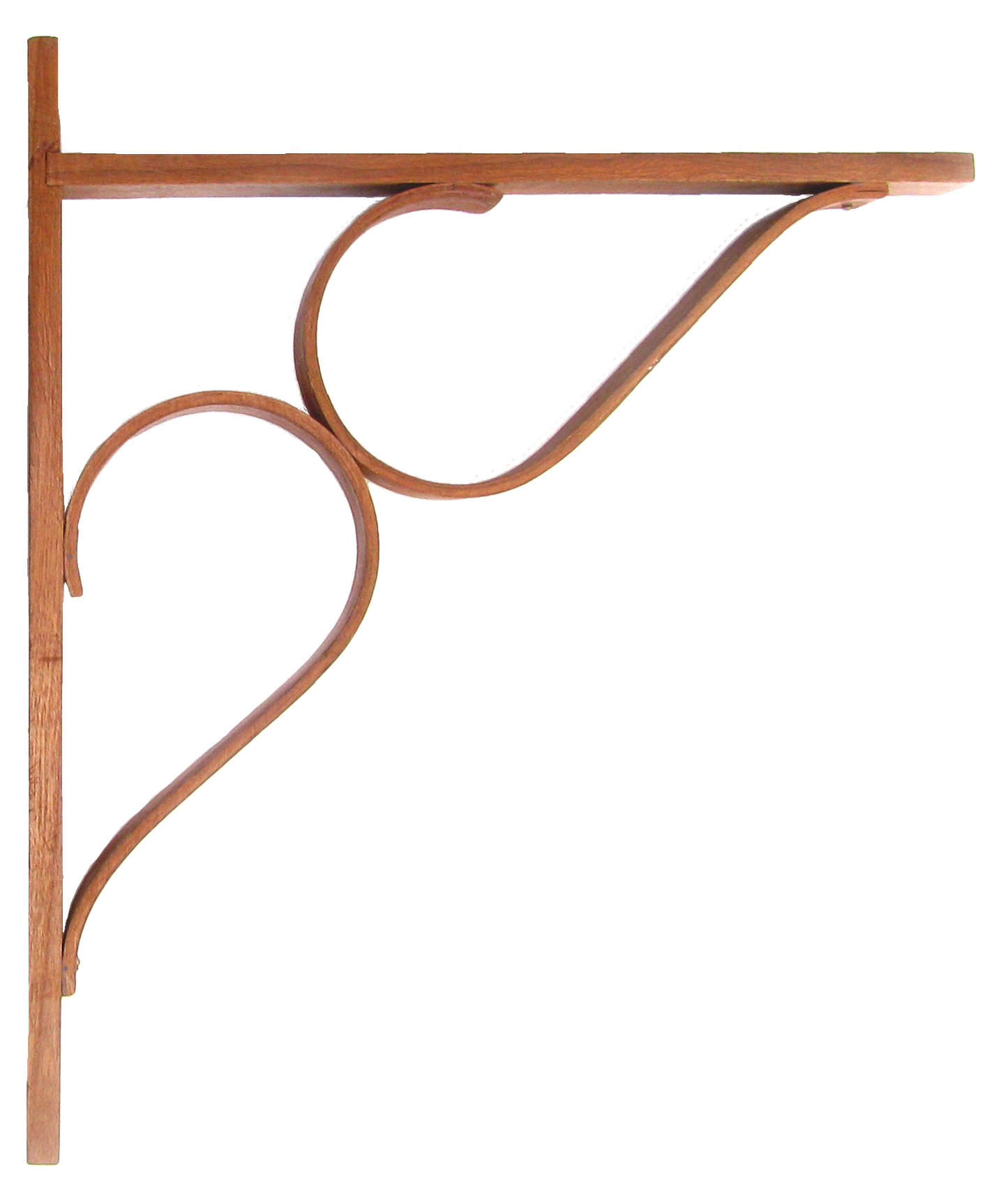 Mid-Century Danish Modern Bentwood Shelf Brackets / Braces / Supports- a Pair