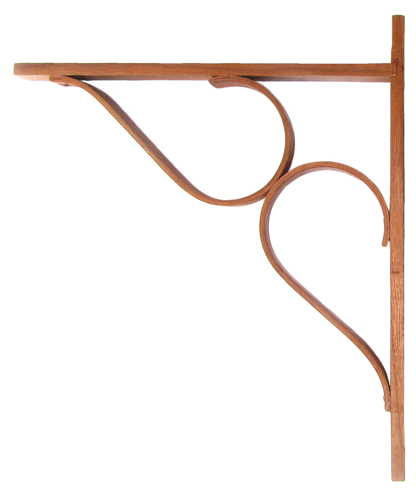 Mid-Century Danish Modern Bentwood Shelf Brackets / Braces / Supports- a Pair
