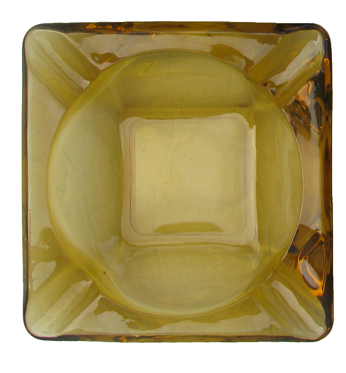 Mid-Century Modern Art Glass Ashtrays, Set of 4