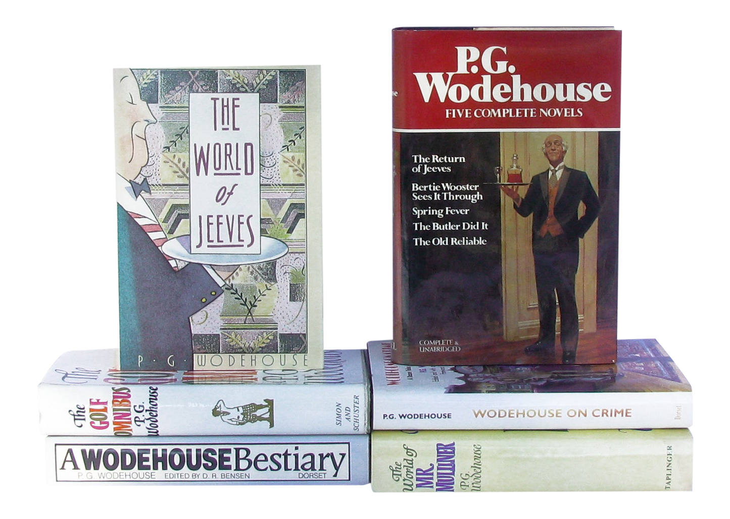 Midcentury P. G. Wodehouse Book Collection, Set of 6