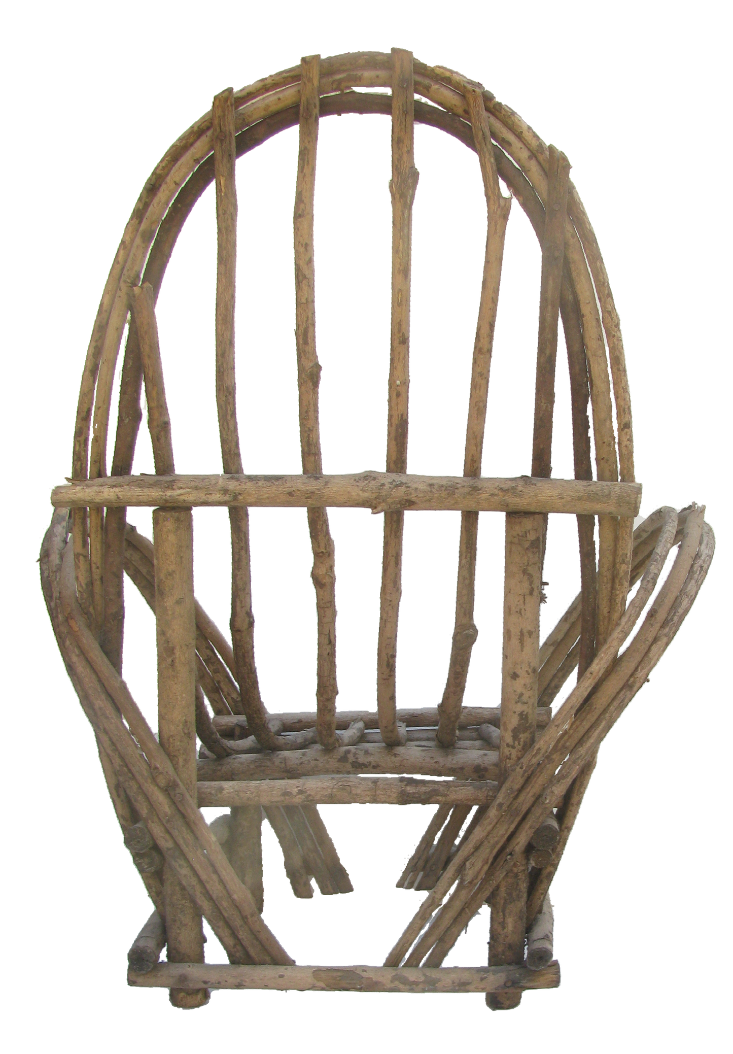 Small Adirondack Twig Chair for Garden Decor