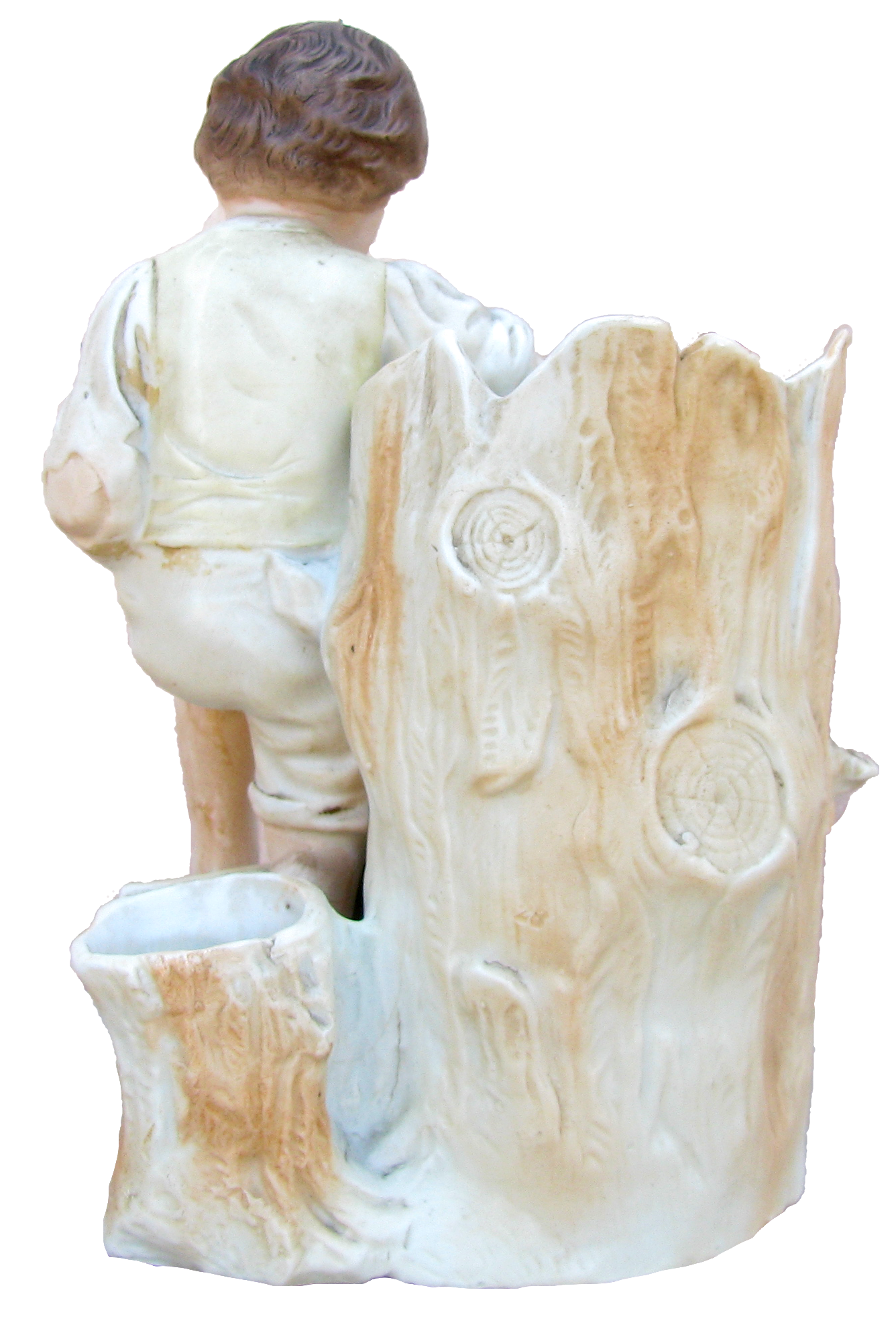 Staffordshire Style Porcelain Match Strike / Humidor