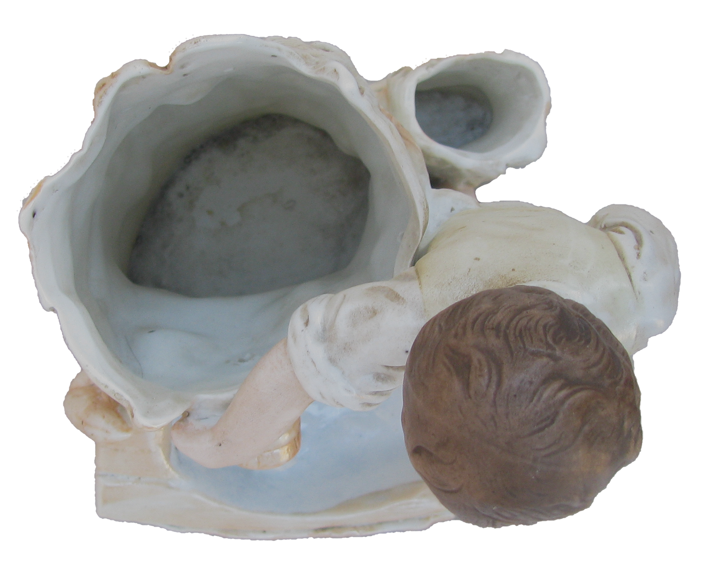 Staffordshire Style Porcelain Match Strike / Humidor