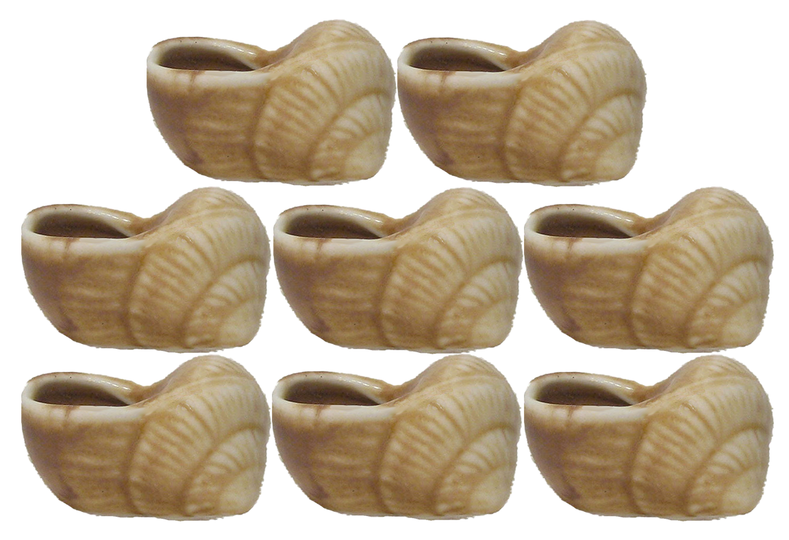 Vintage French Escargot Pots, Set of 8