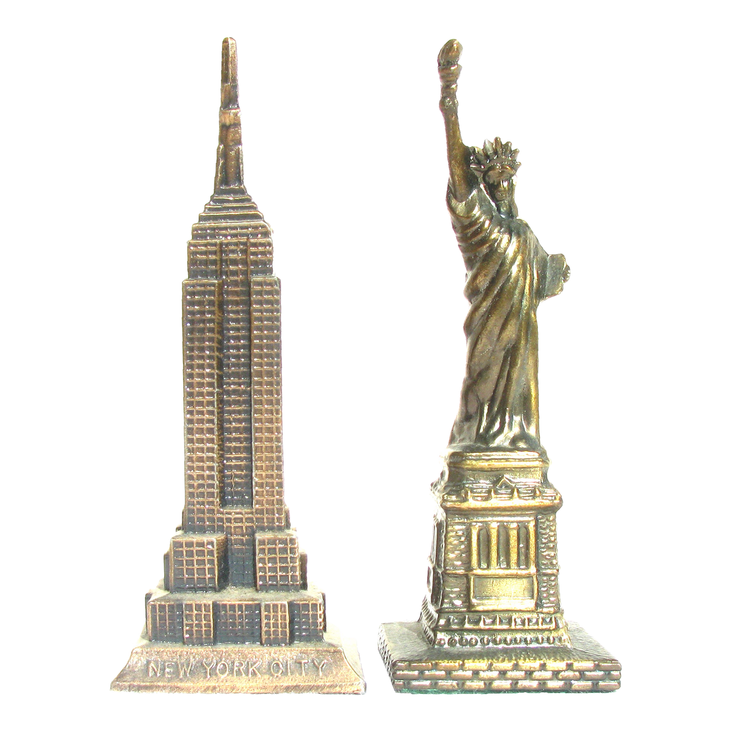 Vintage New York Architectural Monument Models, Set of 2