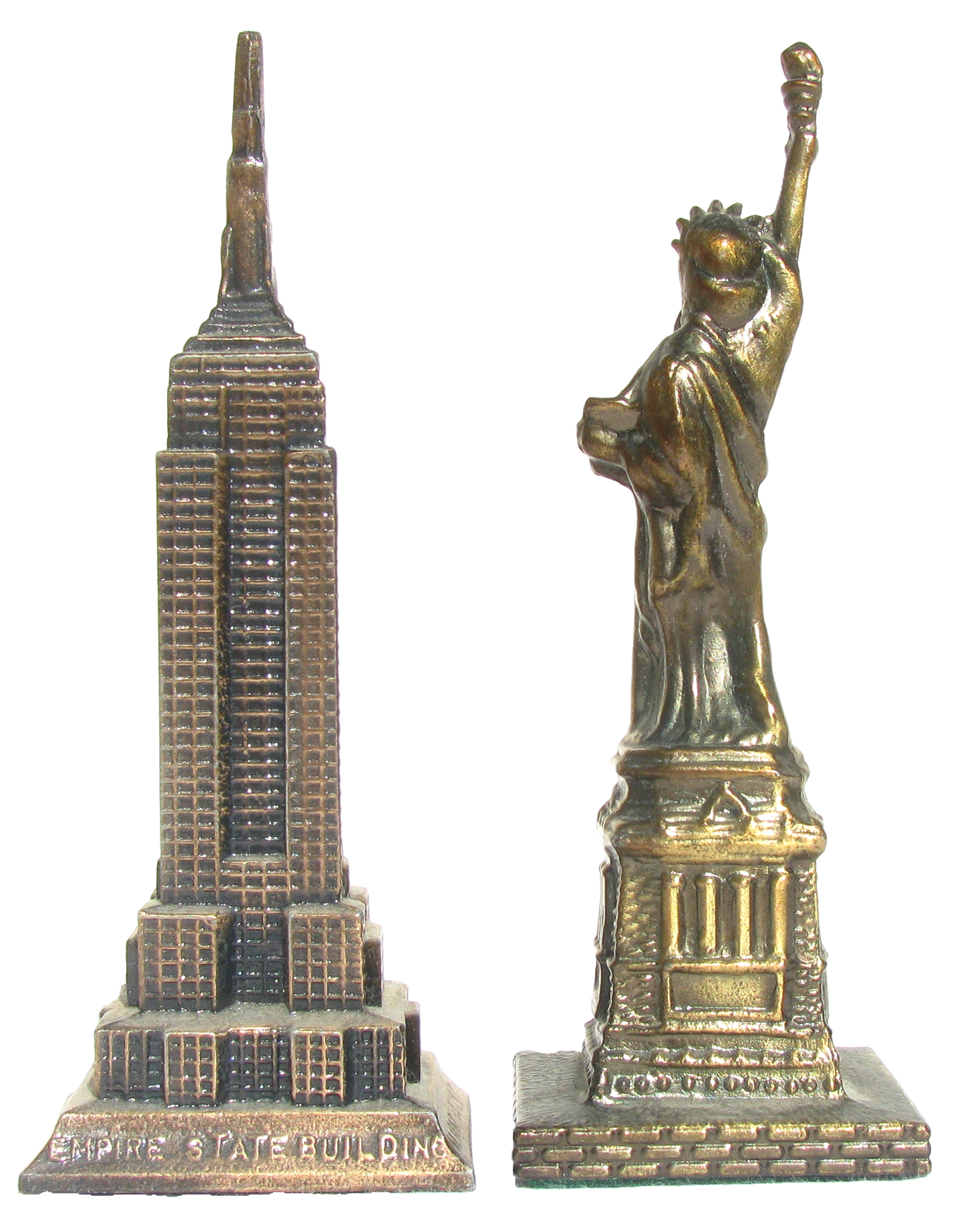 Vintage New York Architectural Monument Models, Set of 2
