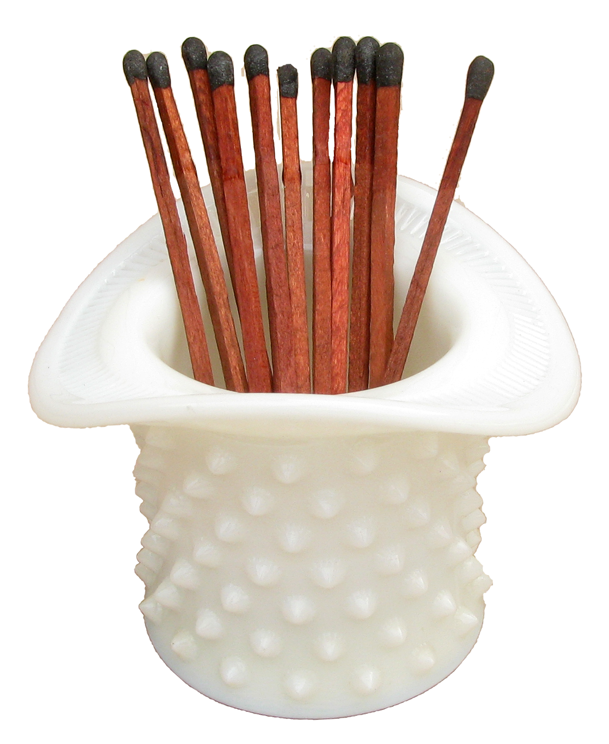 Vintage Opaline / Milk Glass Match Striker