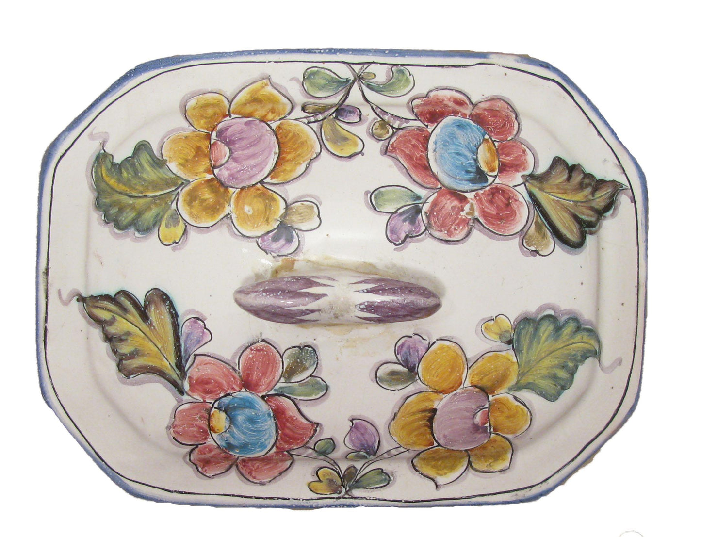 Vintage Portuguese Coimbra Pottery Tureen