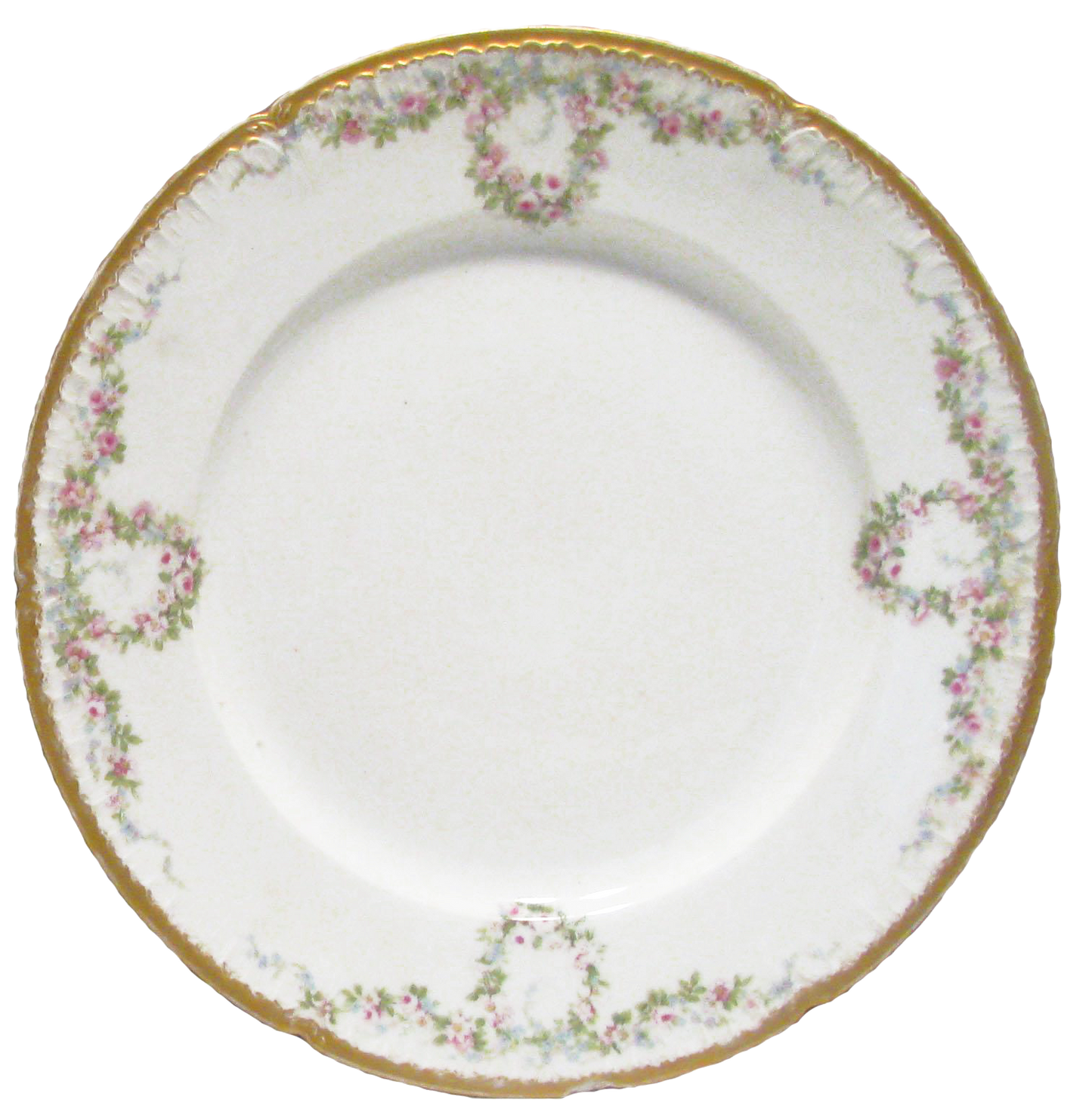 Gilt Haviland Limoges Plates - a Pair