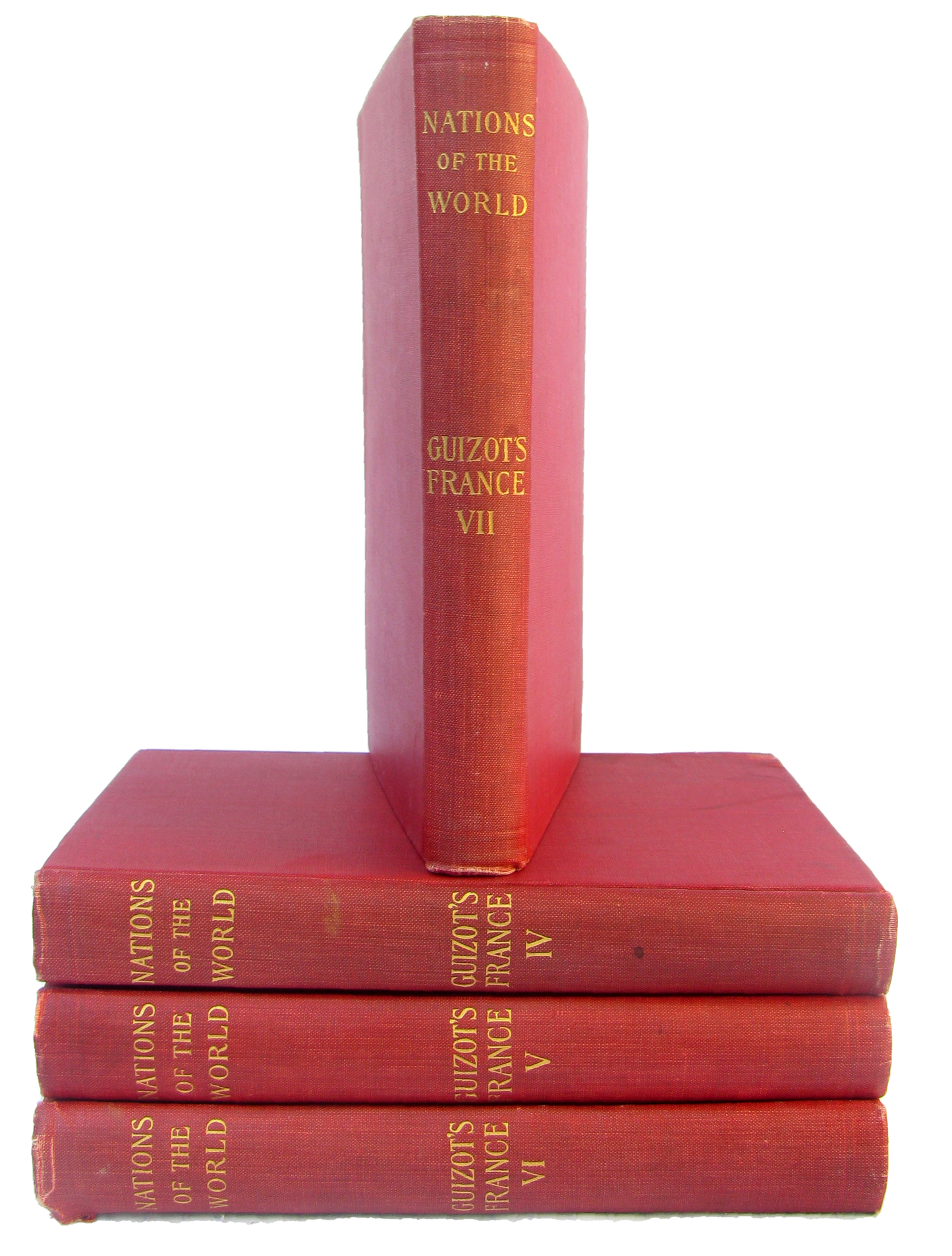 1898 Edition "Nations of the World: Guizot's France", Set of 4