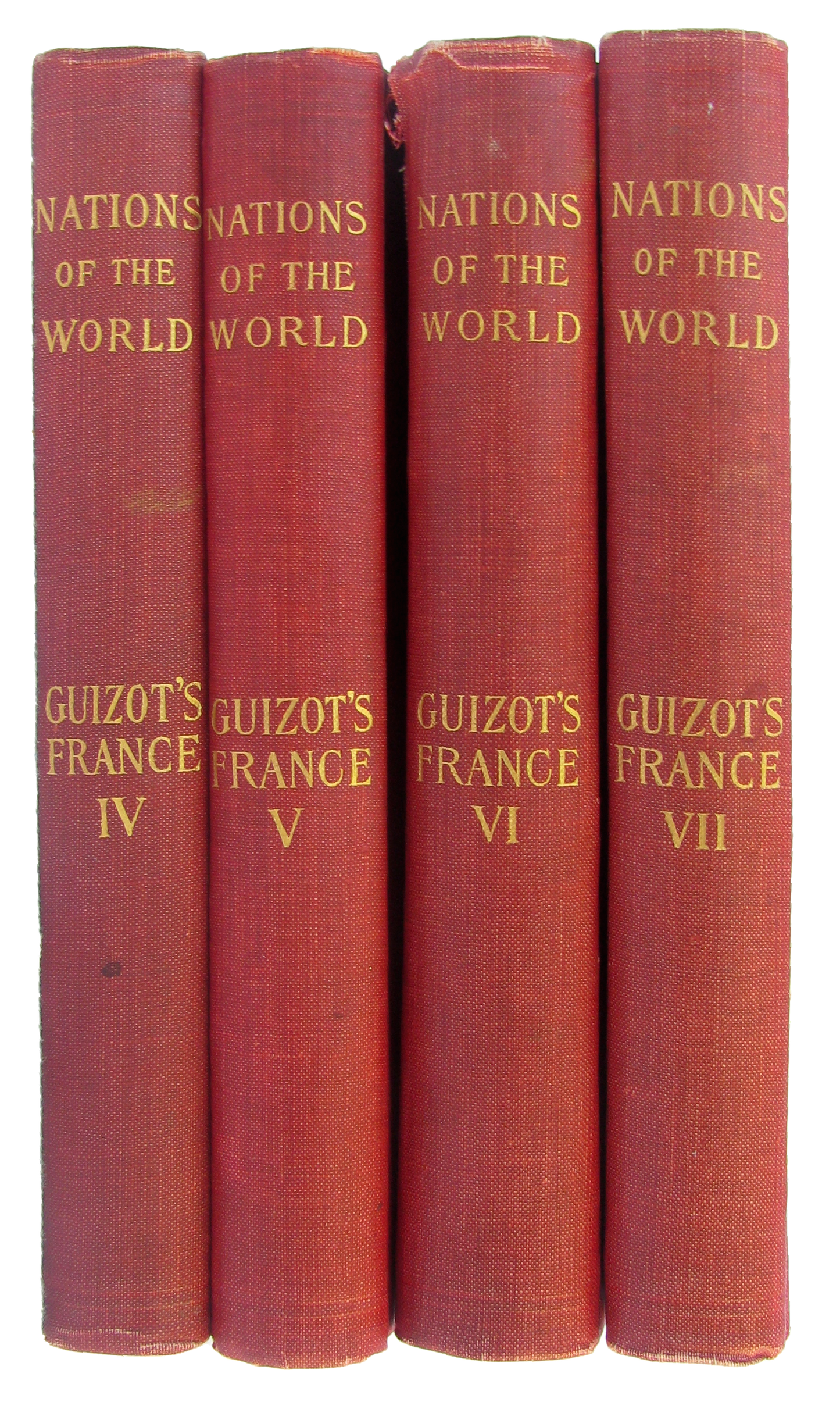 1898 Edition "Nations of the World: Guizot's France", Set of 4