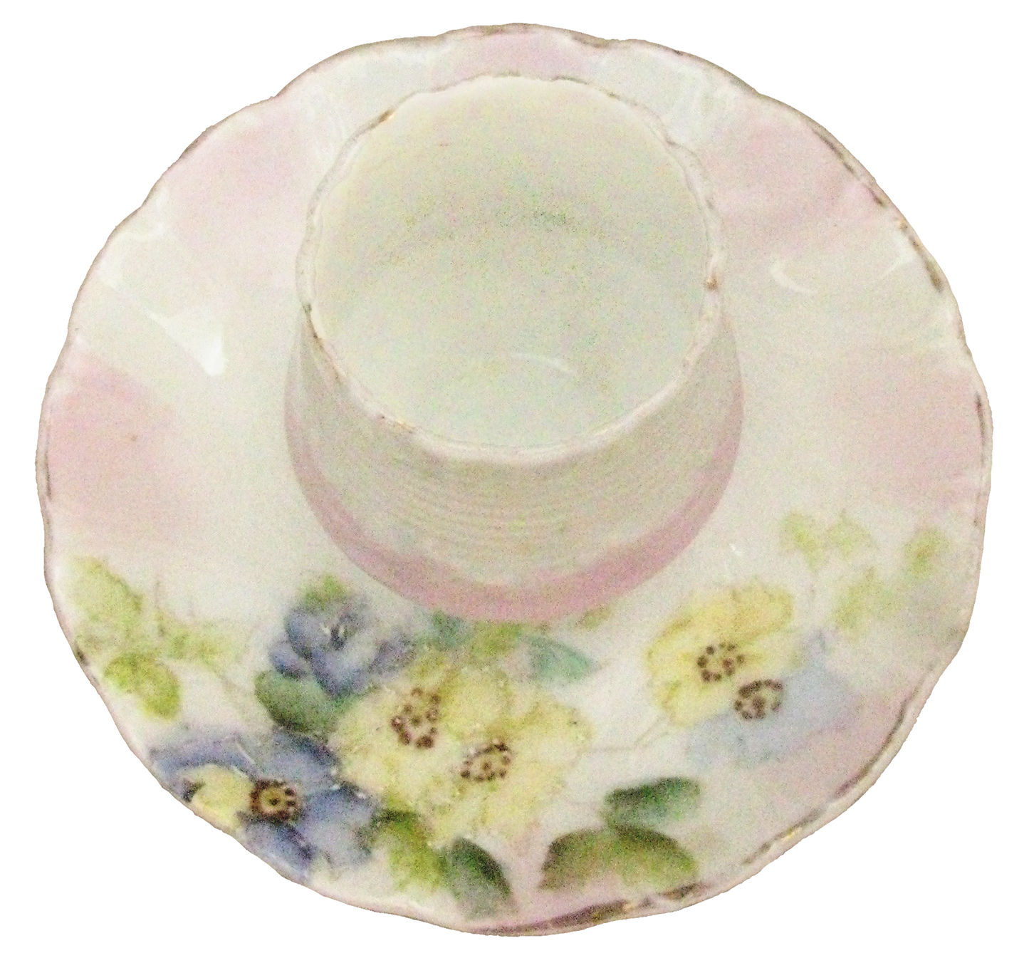 1920s Handpainted Porcelain Match Striker / Ashtray