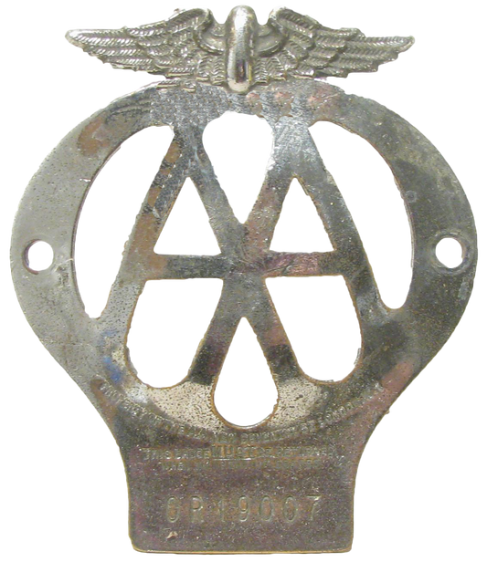 1957 English Automobile Association Badge