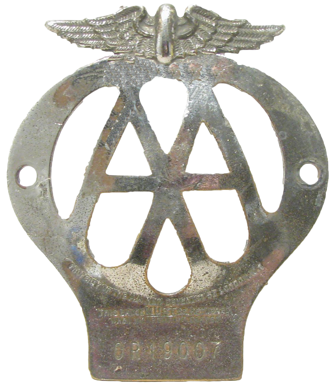 1957 English Automobile Association Badge