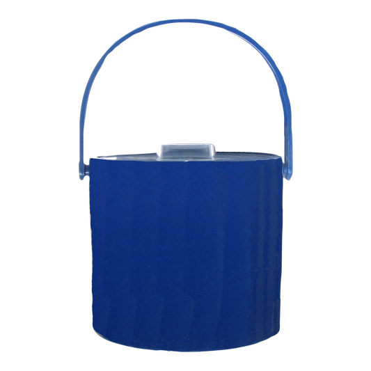 1960s Blue Patent Leather Look Ice Bucket