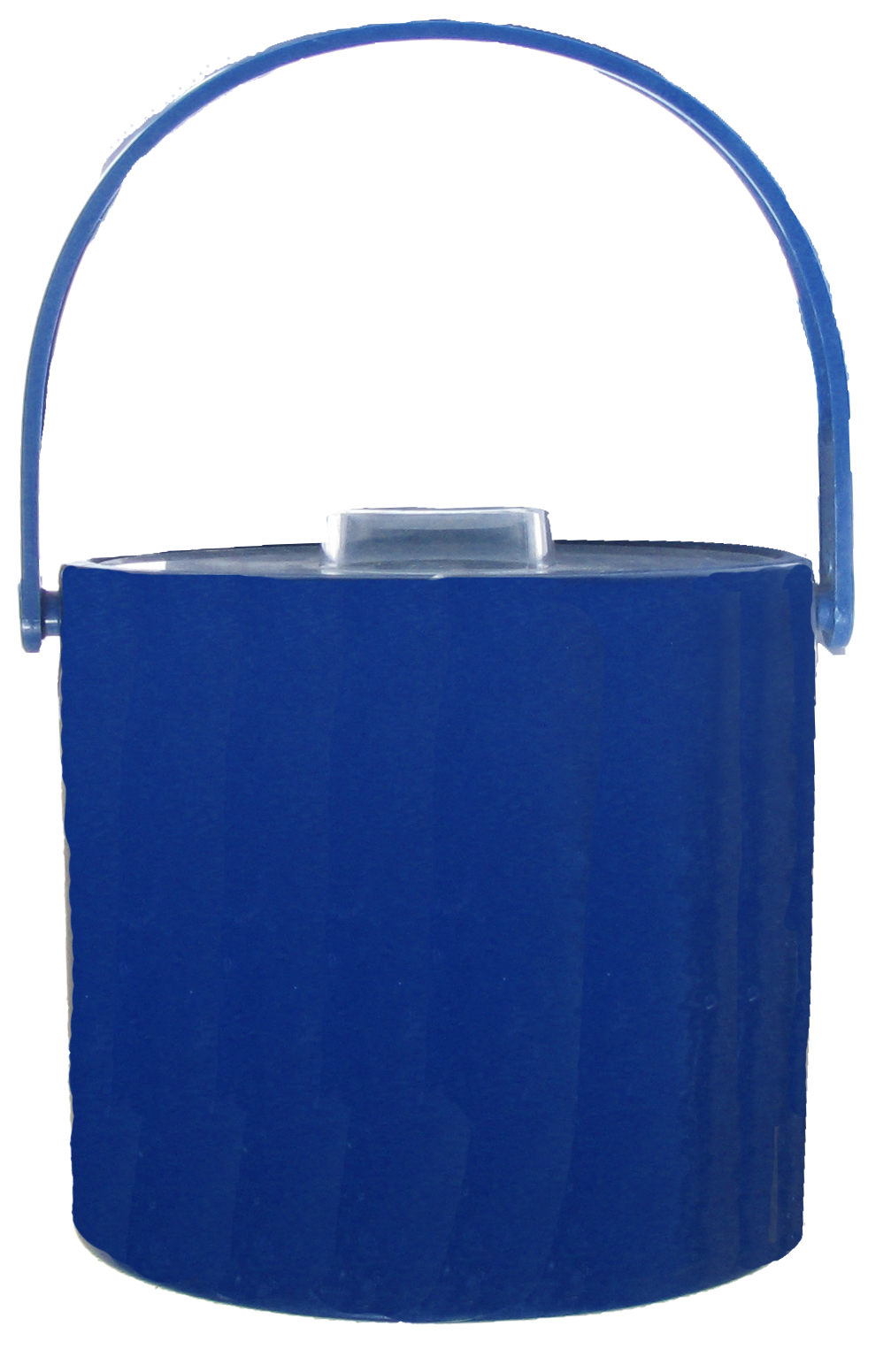 1960s Blue Patent Leather Look Ice Bucket