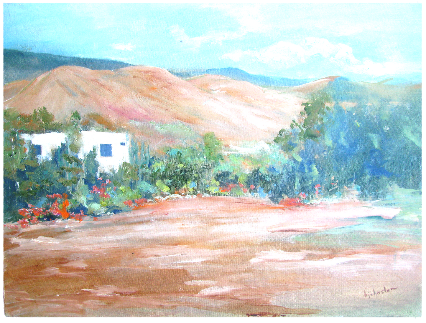 1970s Southwestern / New Mexico Landscape by b.j. Johnston