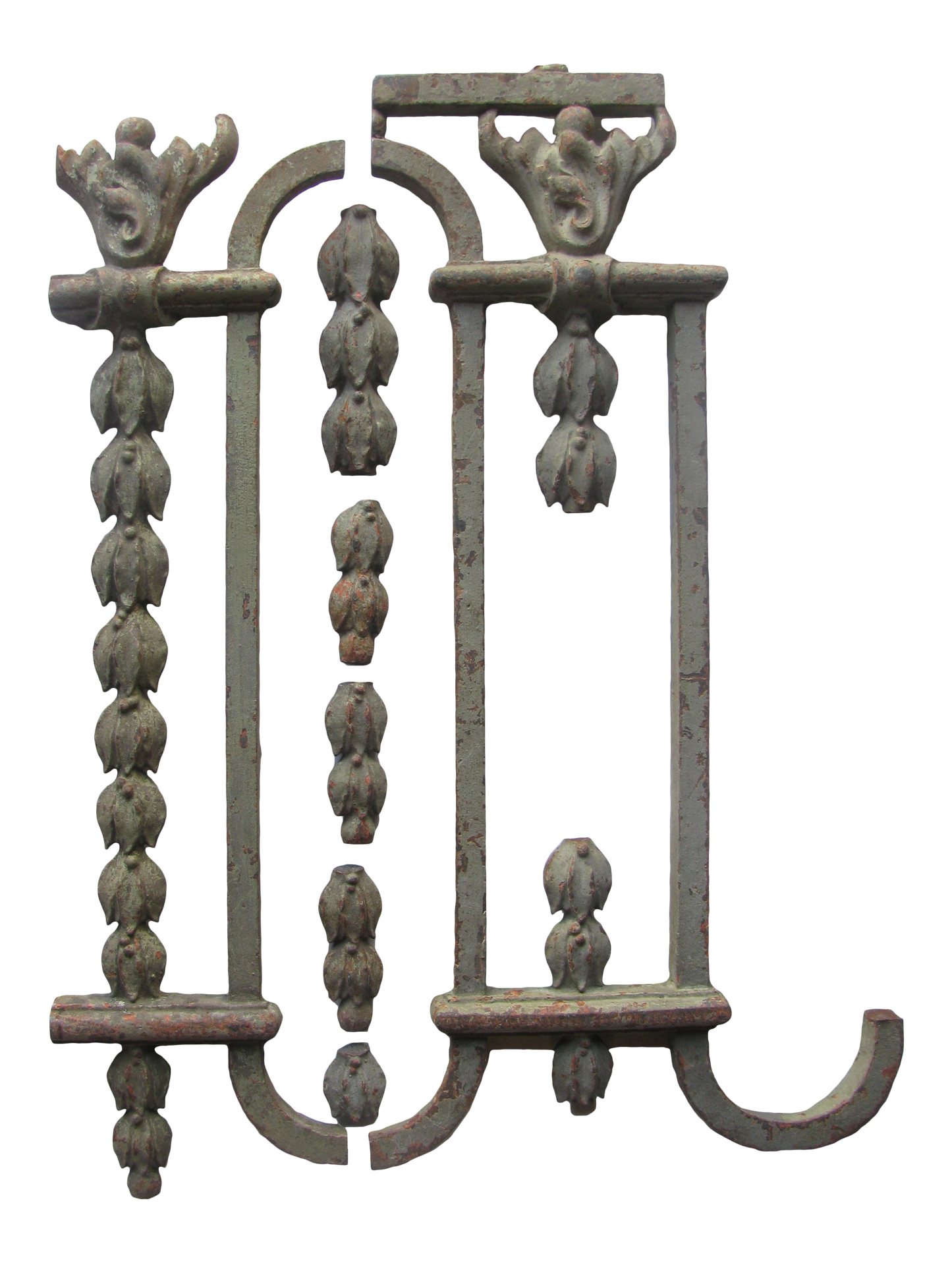 19th C. Collection of French Iron Architectural Elements, 7 Pieces