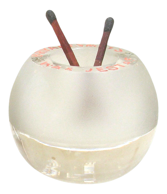 19th C English Ribbed Glass Match Striker