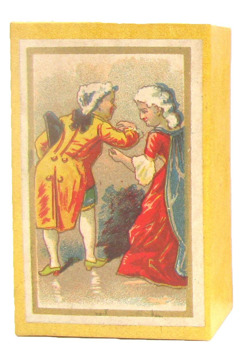 19thC French Love-Themed Boxes, Set of 4