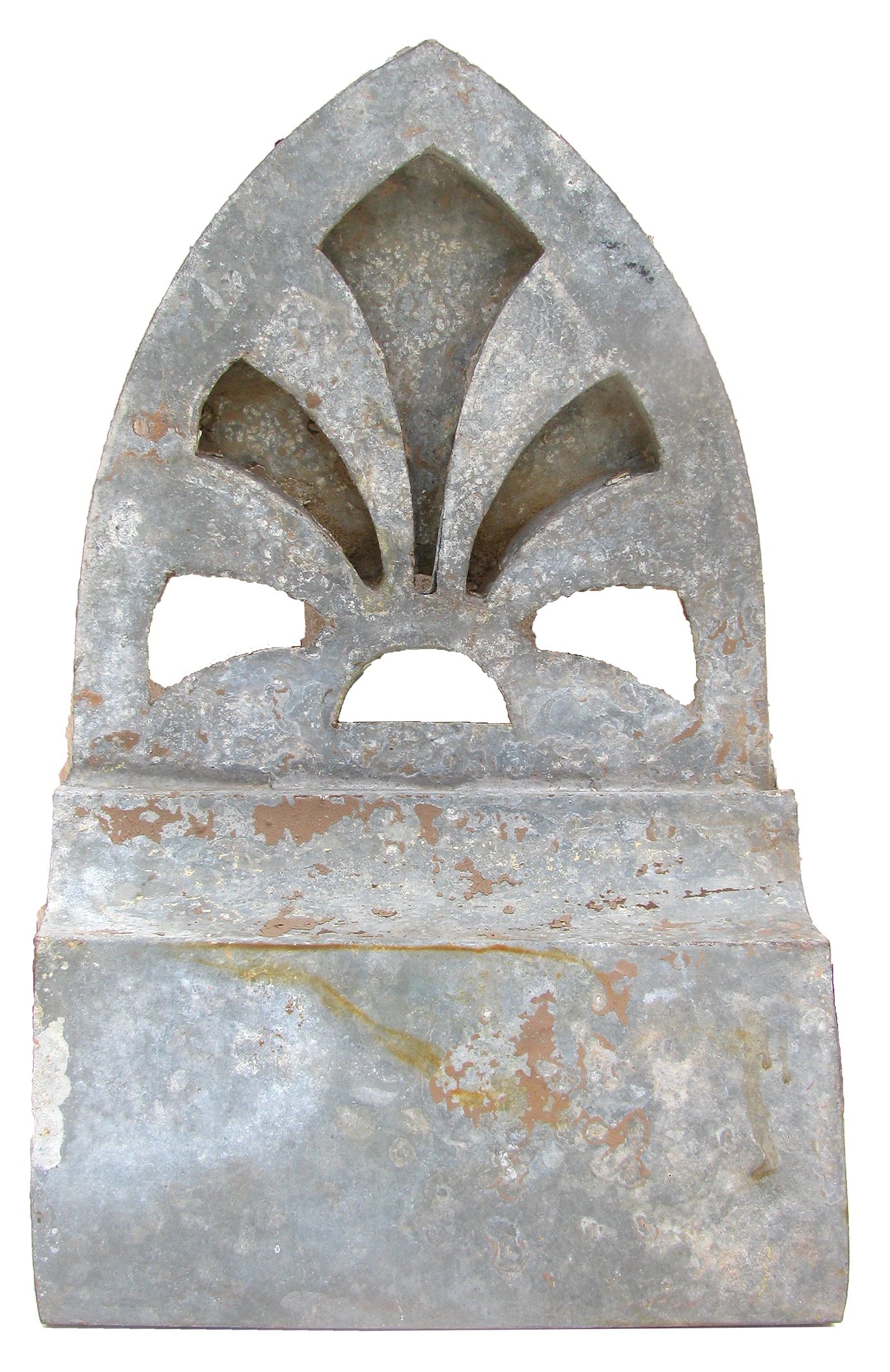 Antique English or French Zinc Architectural Element