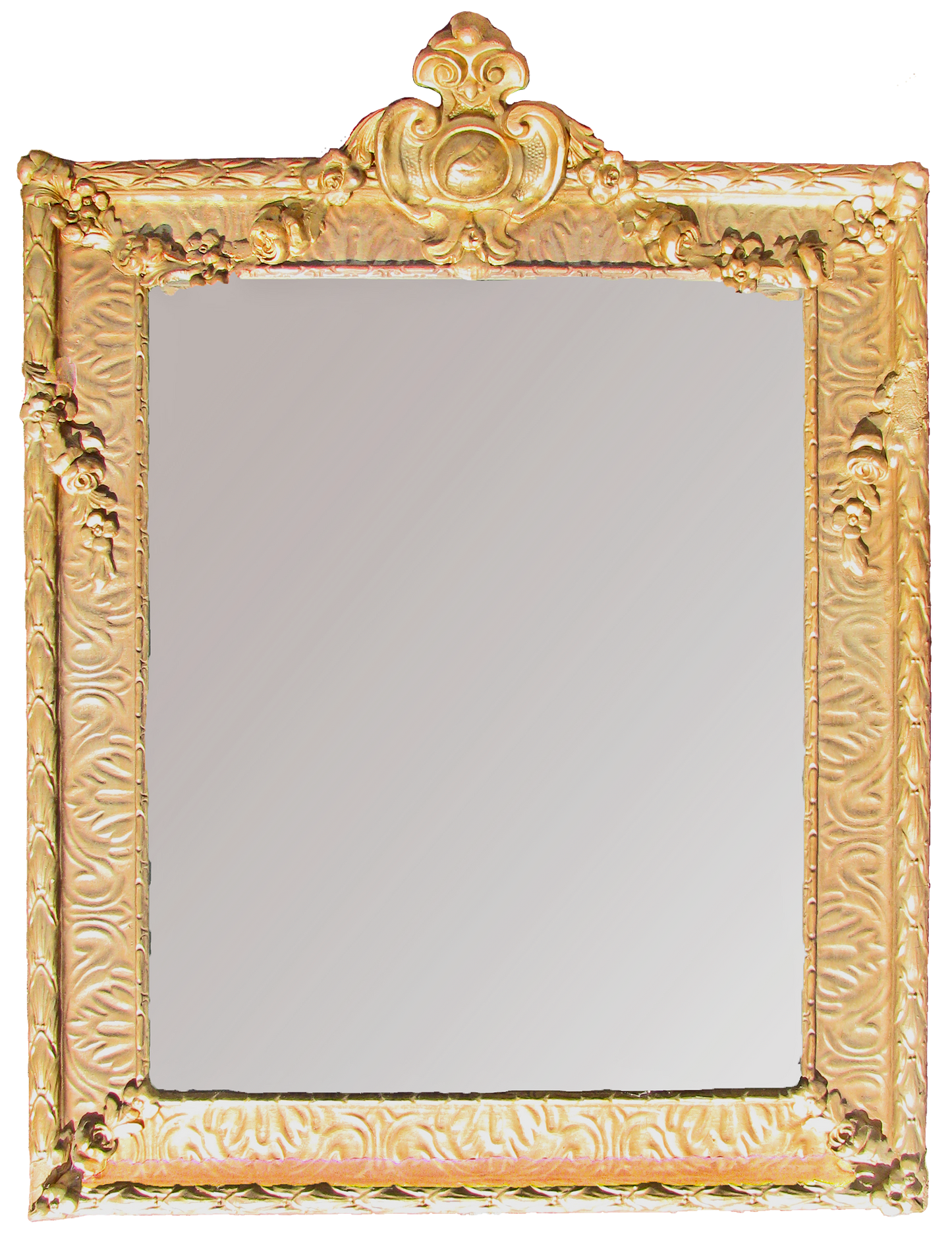 Antique French Rococo Style Gold / Gilt Wall Mirror