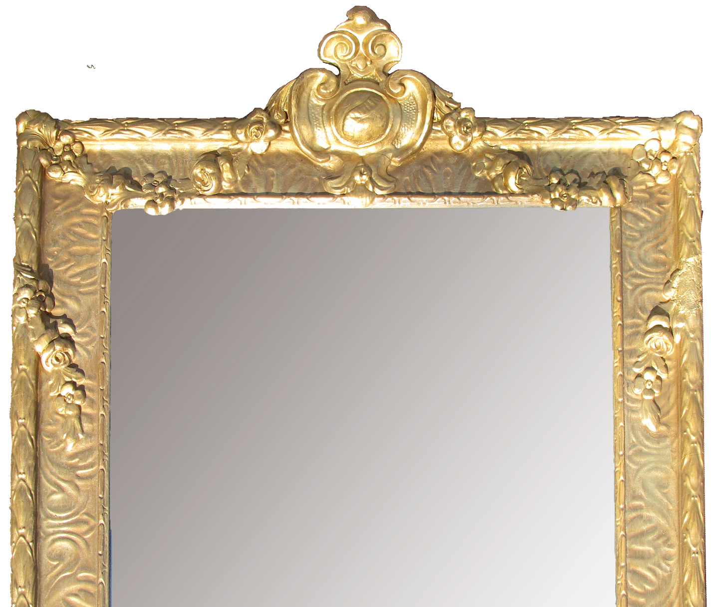 Antique French Rococo Style Gold / Gilt Wall Mirror