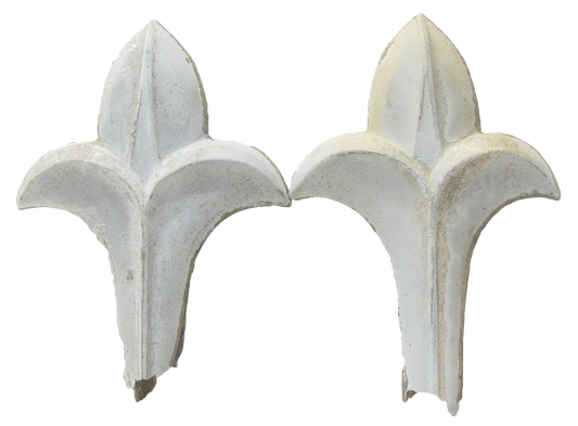 19th C. French Zinc Architectural Decoration, Pair.