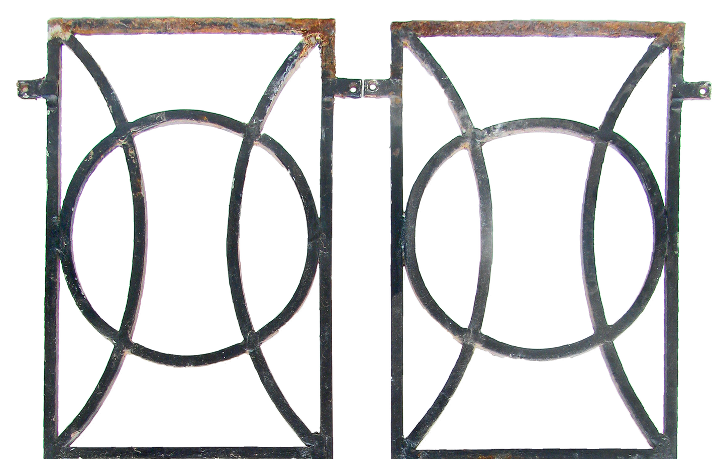 Art Deco Iron Architectural Elements, Pair