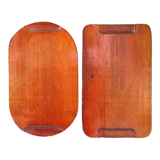 Artisan Made Oval & Rectangular Charcuterie / Cheese / Bread Boards, Pair