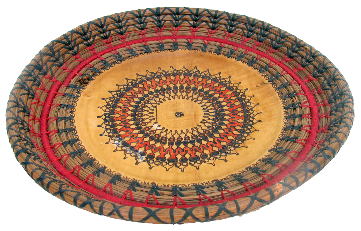 Boho Chic Tribal Woven Platter / Tray