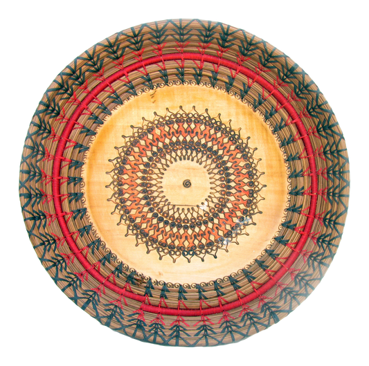 Boho Chic Tribal Woven Platter / Tray