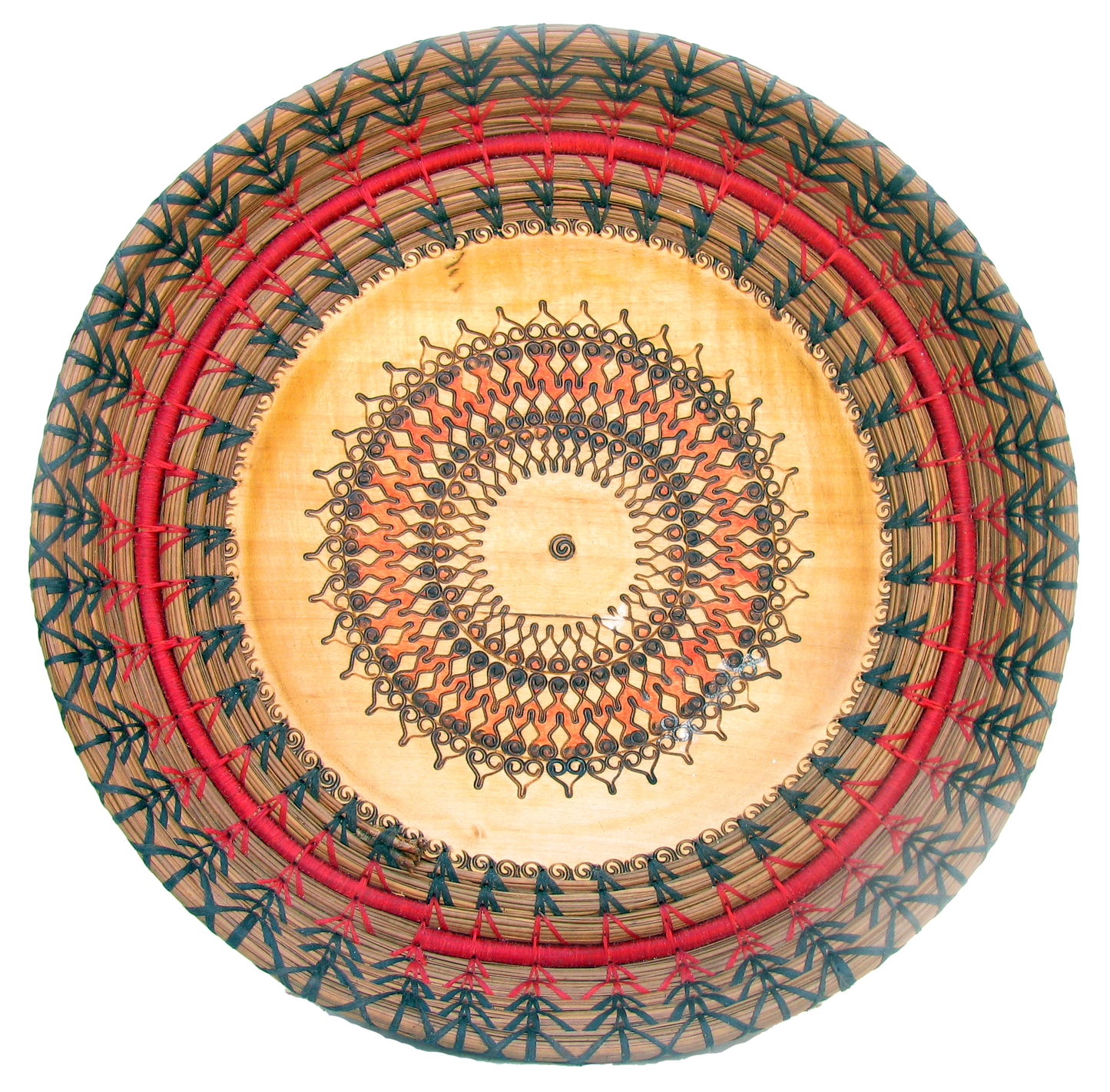 Boho Chic Tribal Woven Platter / Tray