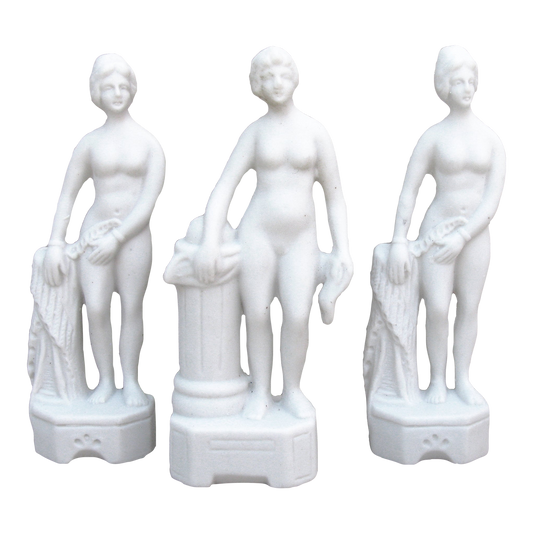 Classical Bisque Female Nudes, Set of 3